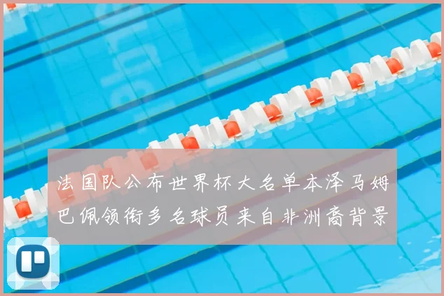 法国队公布世界杯大名单本泽马姆巴佩领衔多名球员来自非洲裔背景